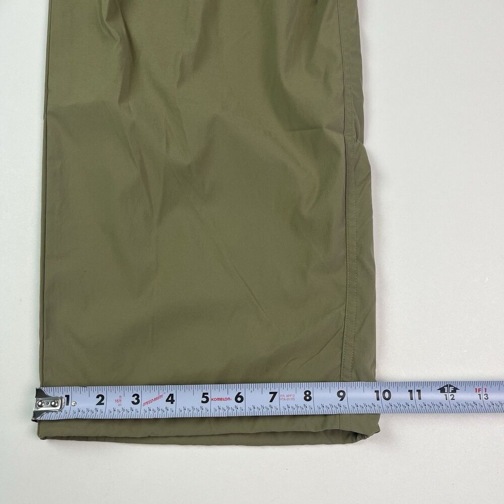 Athleta Flex Jumpsuit size M Olive Zip Up Utility Athleisure Travel Sport Romper - Picture 12 of 14